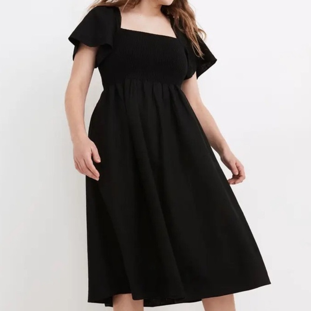 NWT madewell lucie dress in black!!